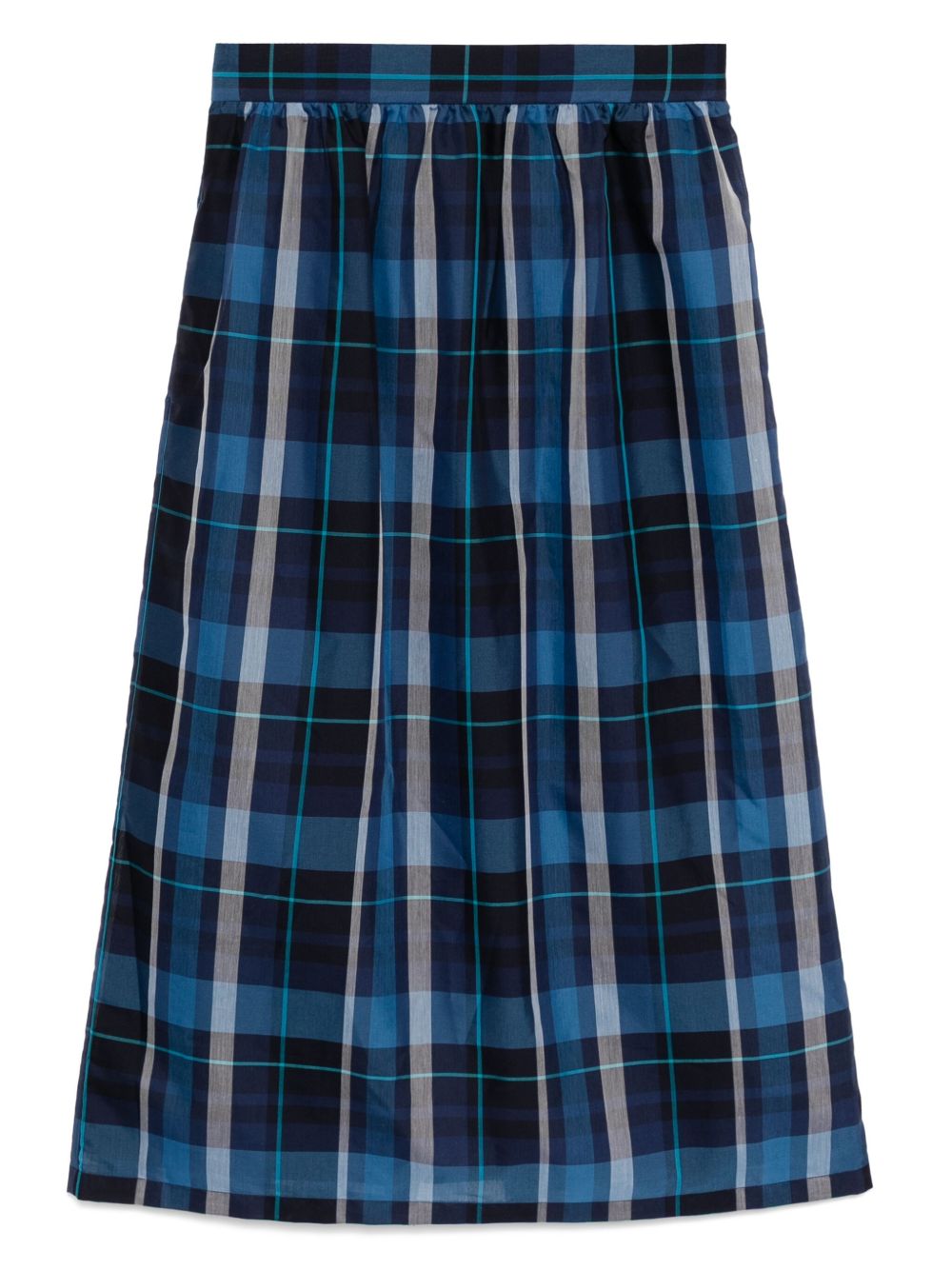 Sheer Checked skirt - Purple