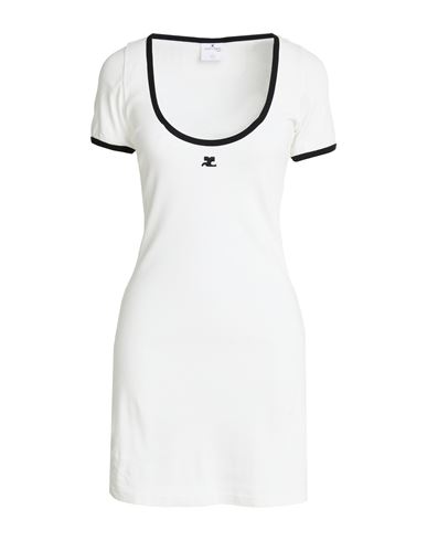 Courrèges Woman Mini dress White Size M Cotton