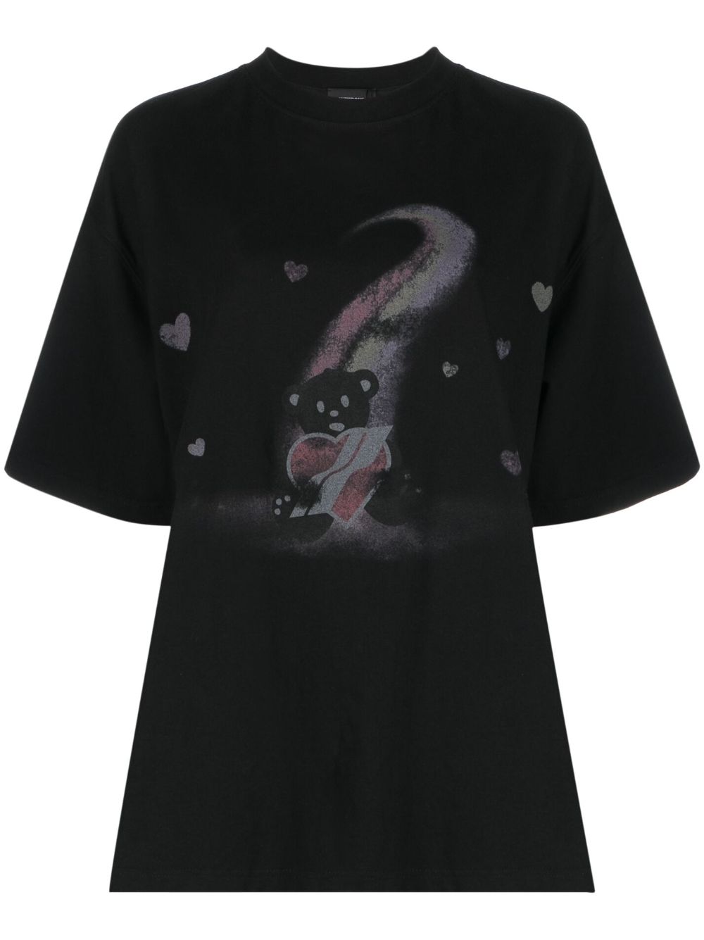 Teddy Bear graphic-print T-shirt - Black