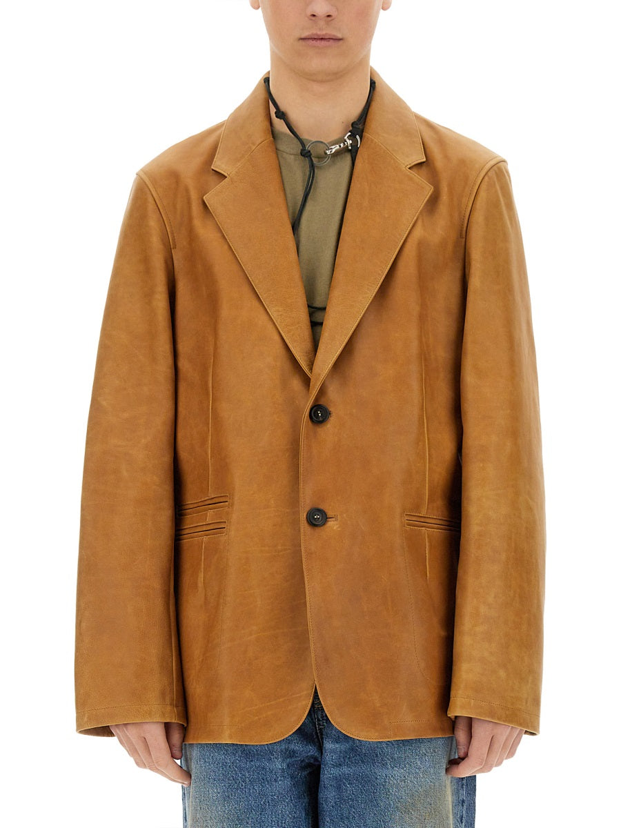Opening Leather Blazer