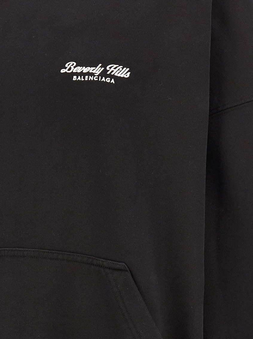 Black Cotton Sweatshirt