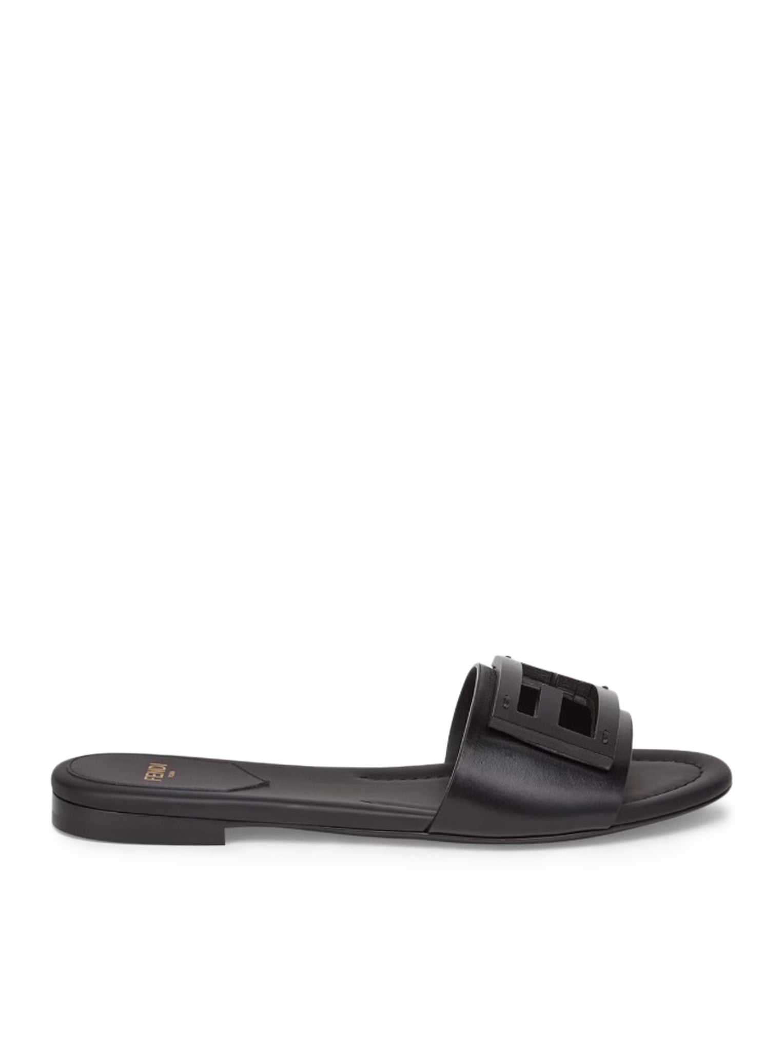 SLIDE BAGUETTE IN BLACK LEATHER - Fendi - Woman