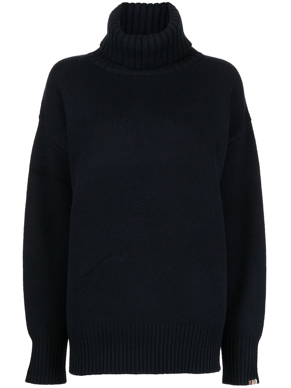 Xtra oversized roll-neck jumper - Blue