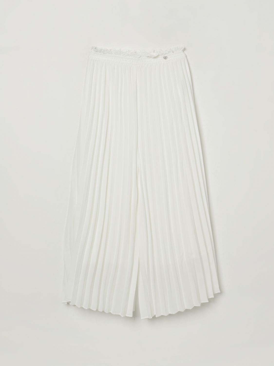 Plissé trousers - White