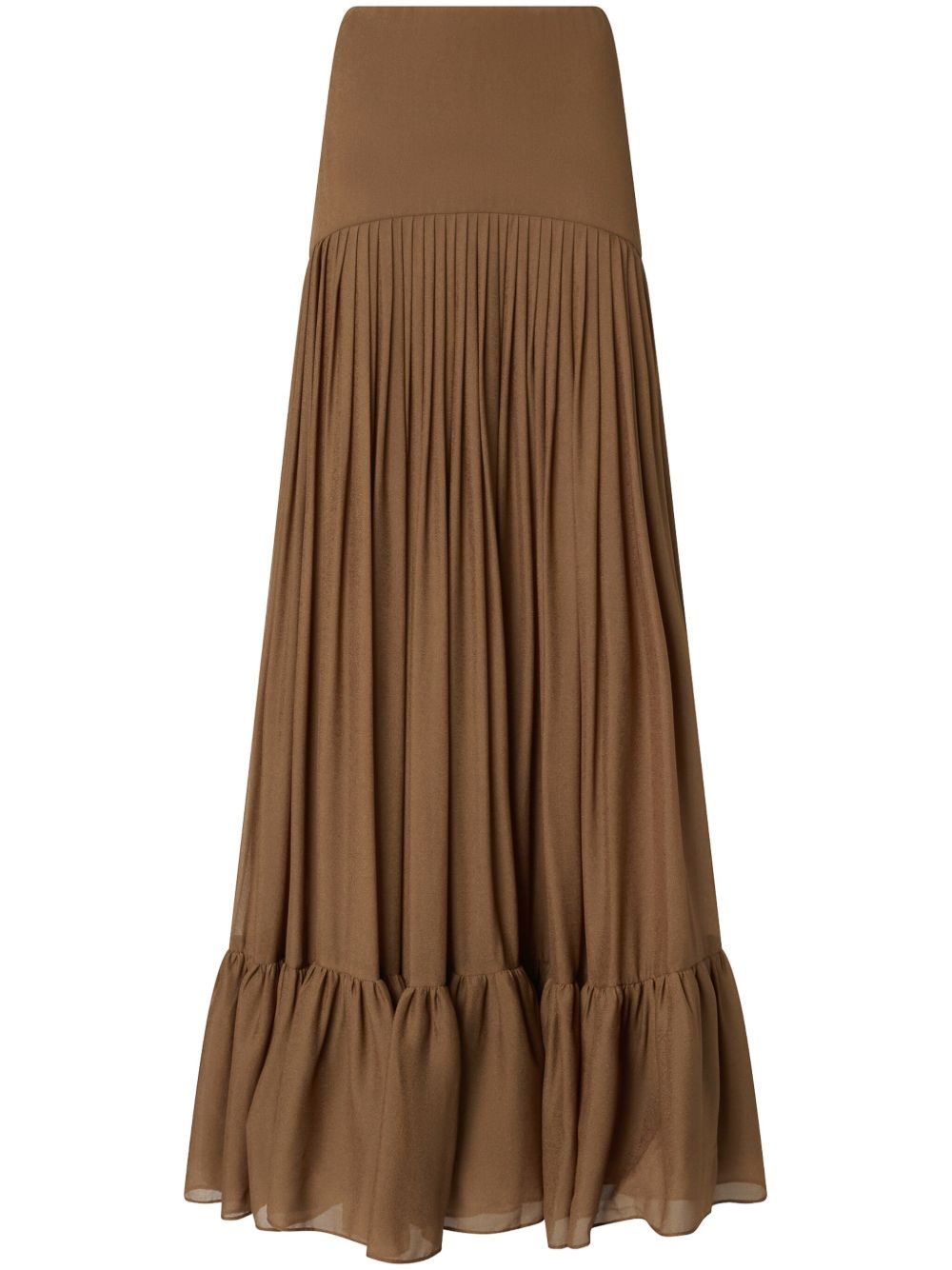 PINKO high-waisted full skirt - Brown