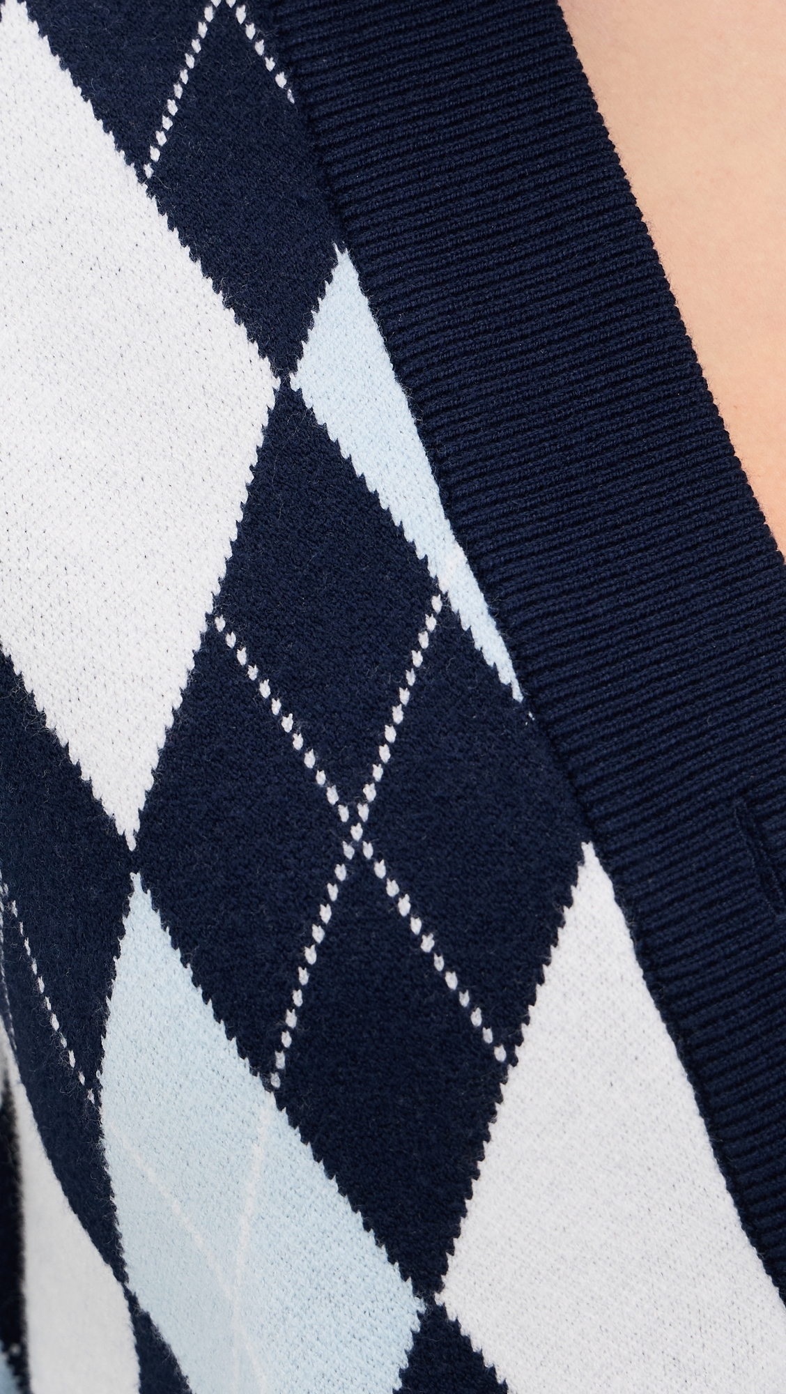 Prado Knit Sweater Blue Argyle