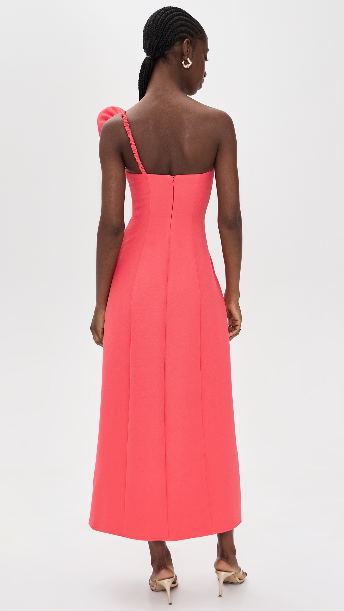 Flores Midi Dress Berry