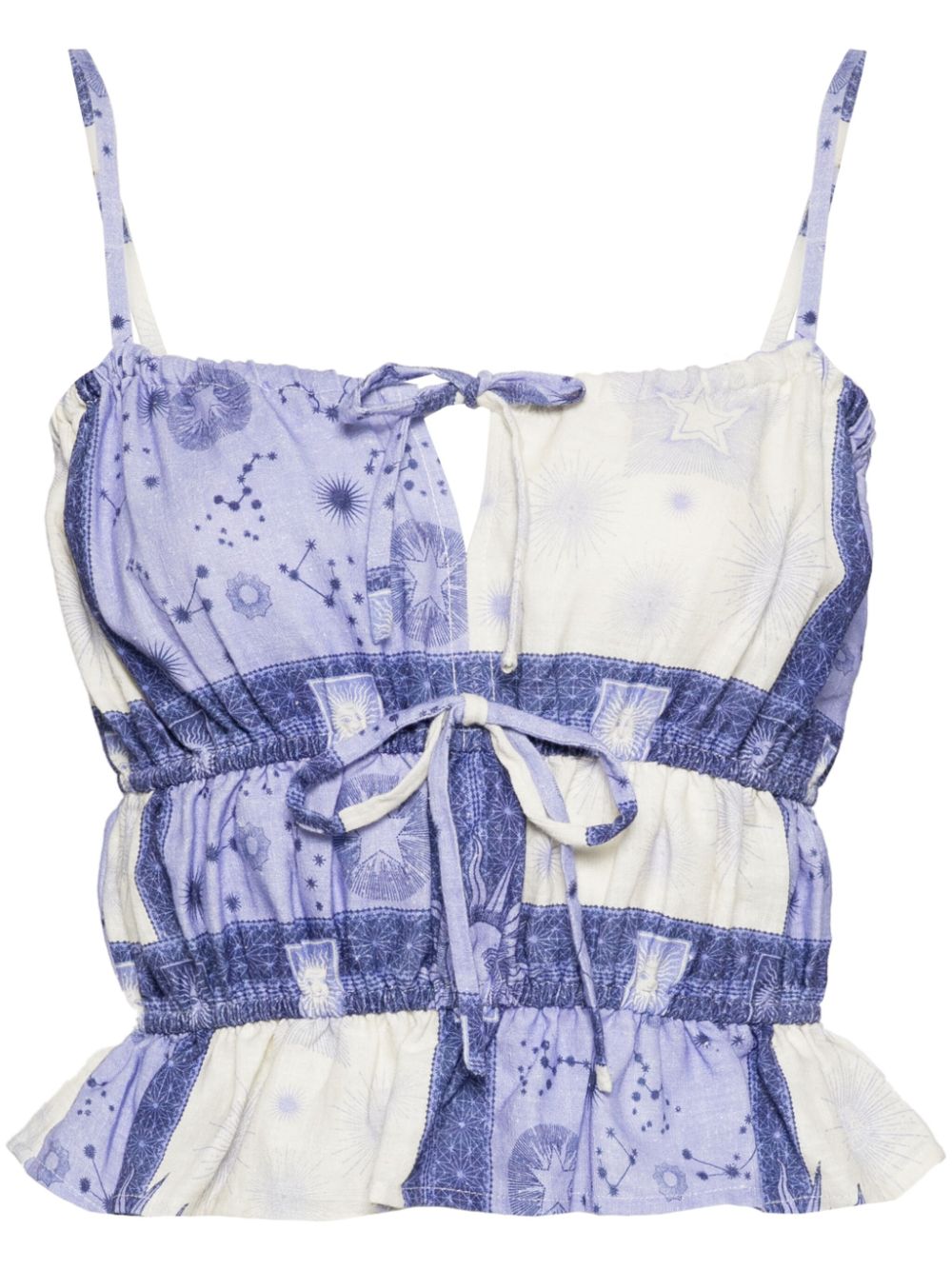 Celeste linen top - Purple