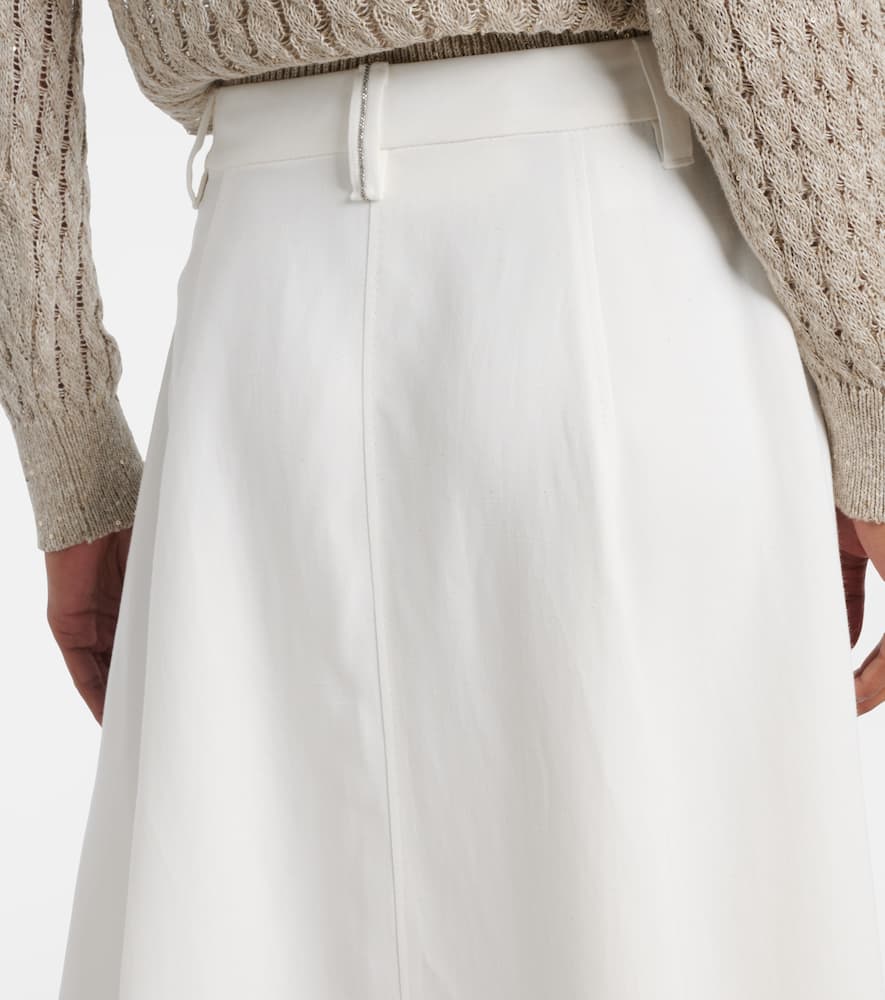 Mid-rise midi skirt