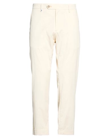 Man Pants Ivory Size 36 Cotton, Polyester, Elastane