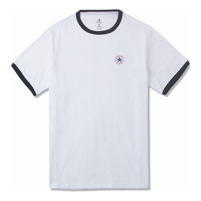 Ringer Short Sleeve Tee 'White'