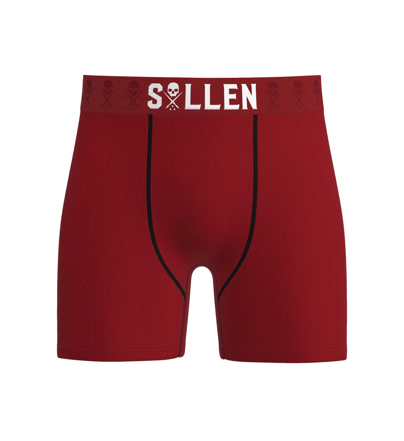 Solid Luxe Boxers - Dark Red, DARK RED
