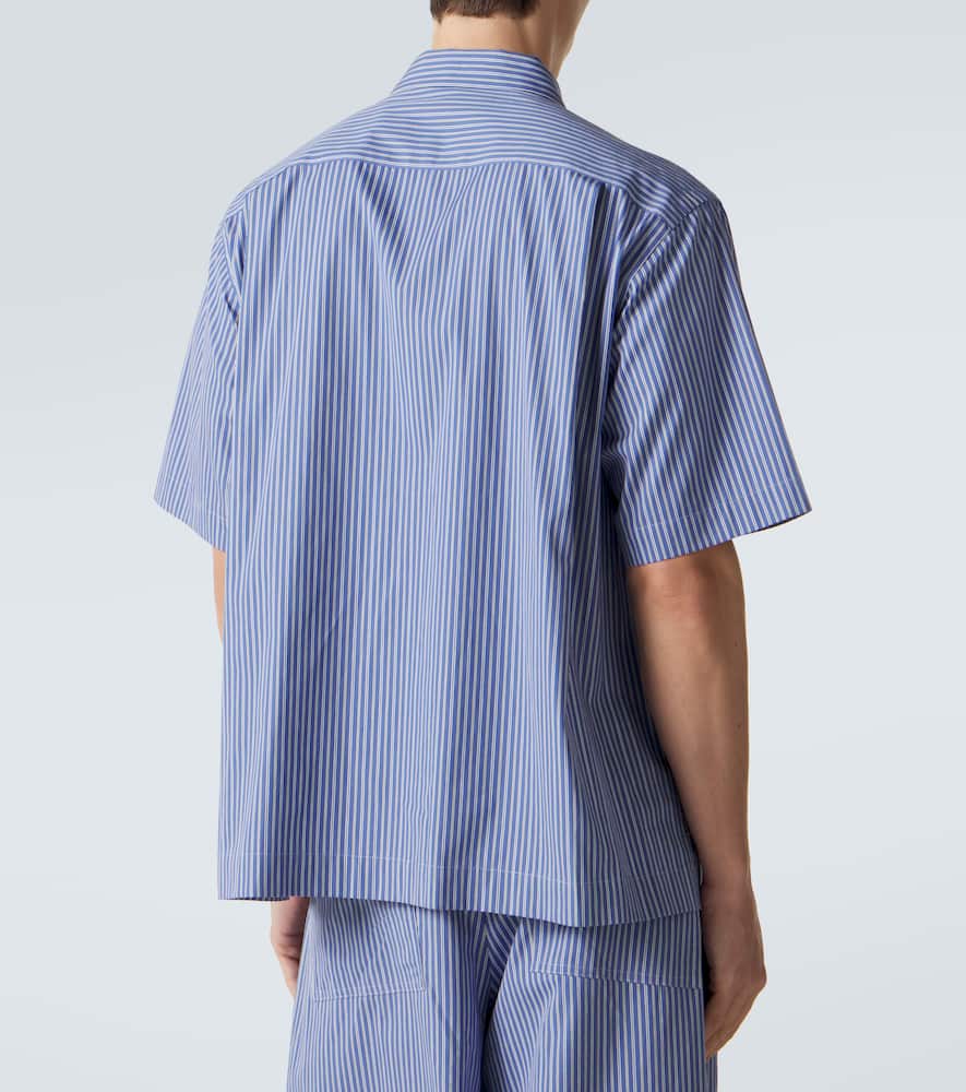 Striped cotton poplin shirt