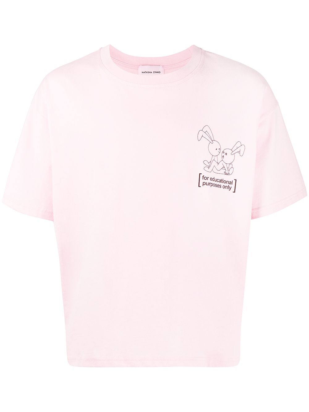 Bunny-print T-shirt - Pink