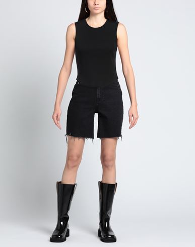 Agolde Woman Tank top Black Size XS Organic cotton, Lyocell, Elastane