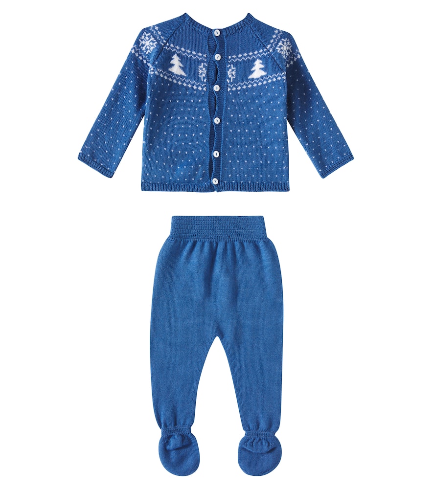 Baby Vincente wool sweater and pants set