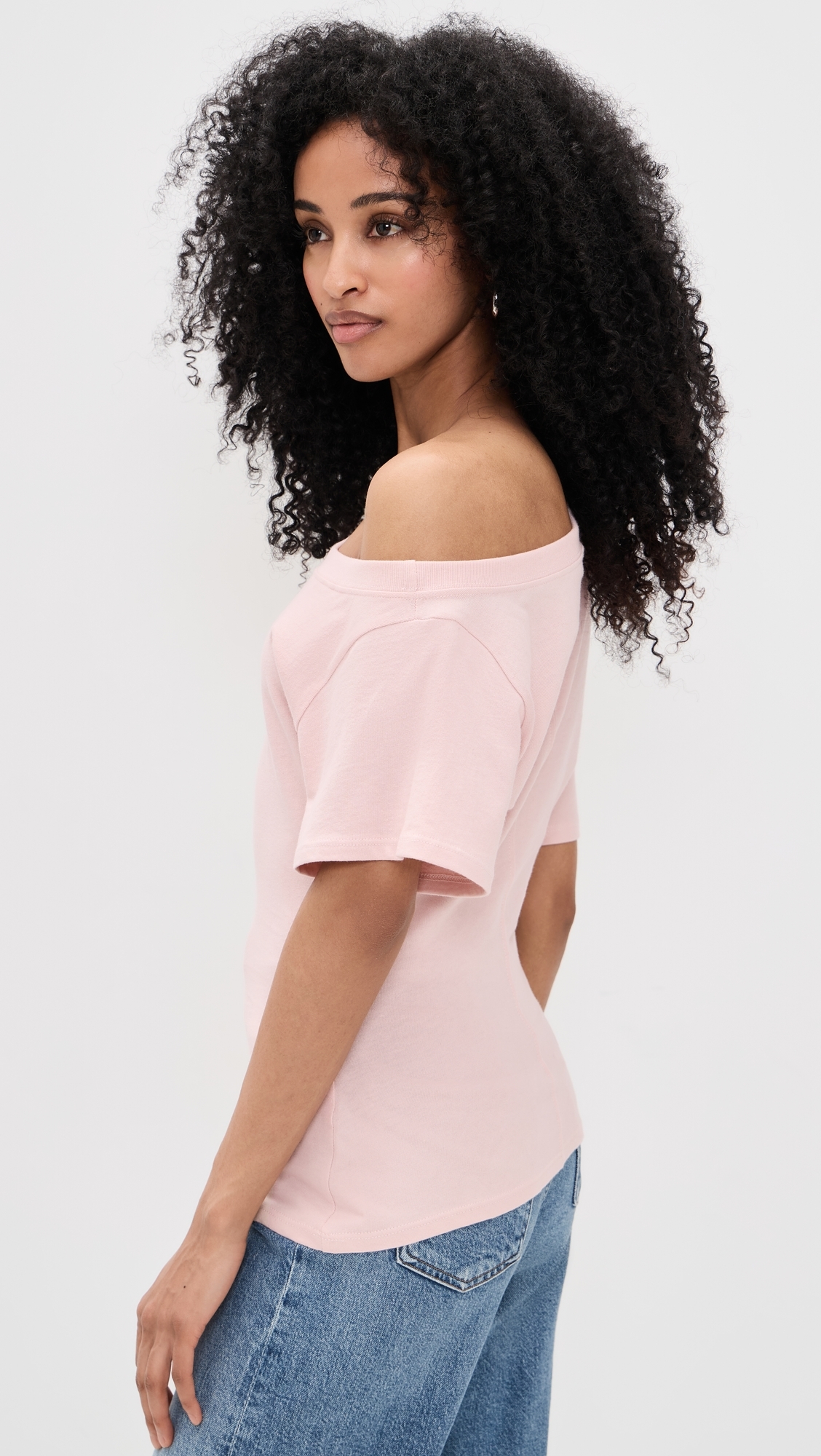 Elena Off The Shoulder Top Soft Pink