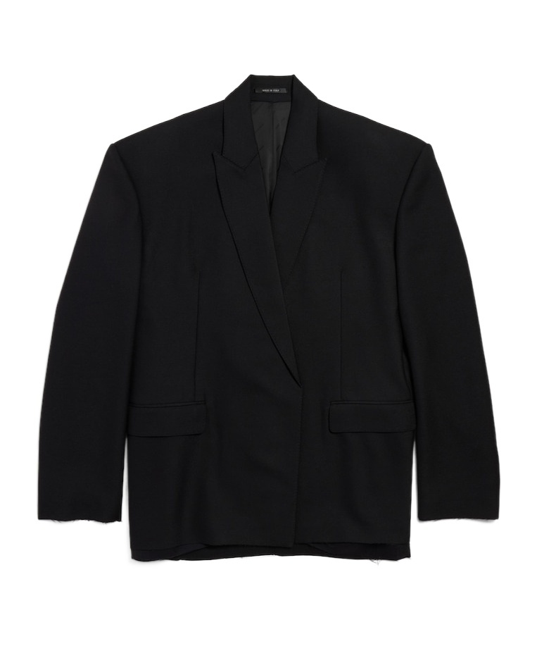 Men's Seamless Tailored Jacket in Black