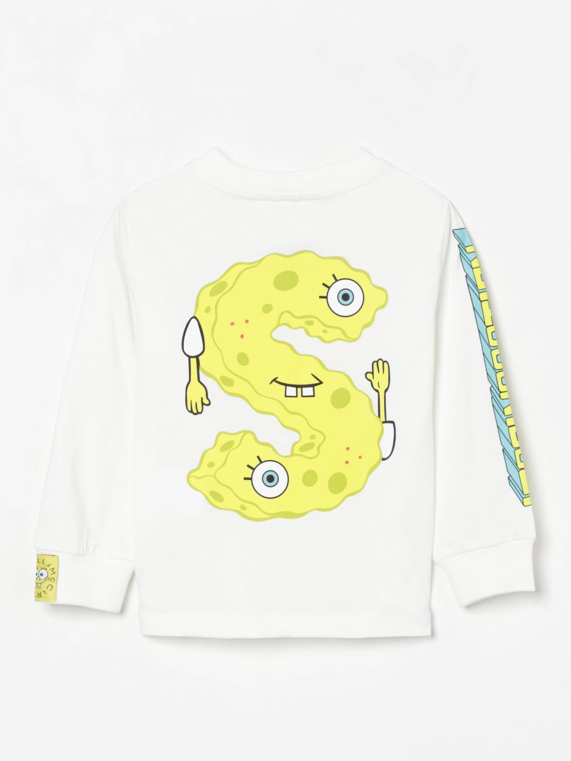 Cartoon-print T-shirt - White