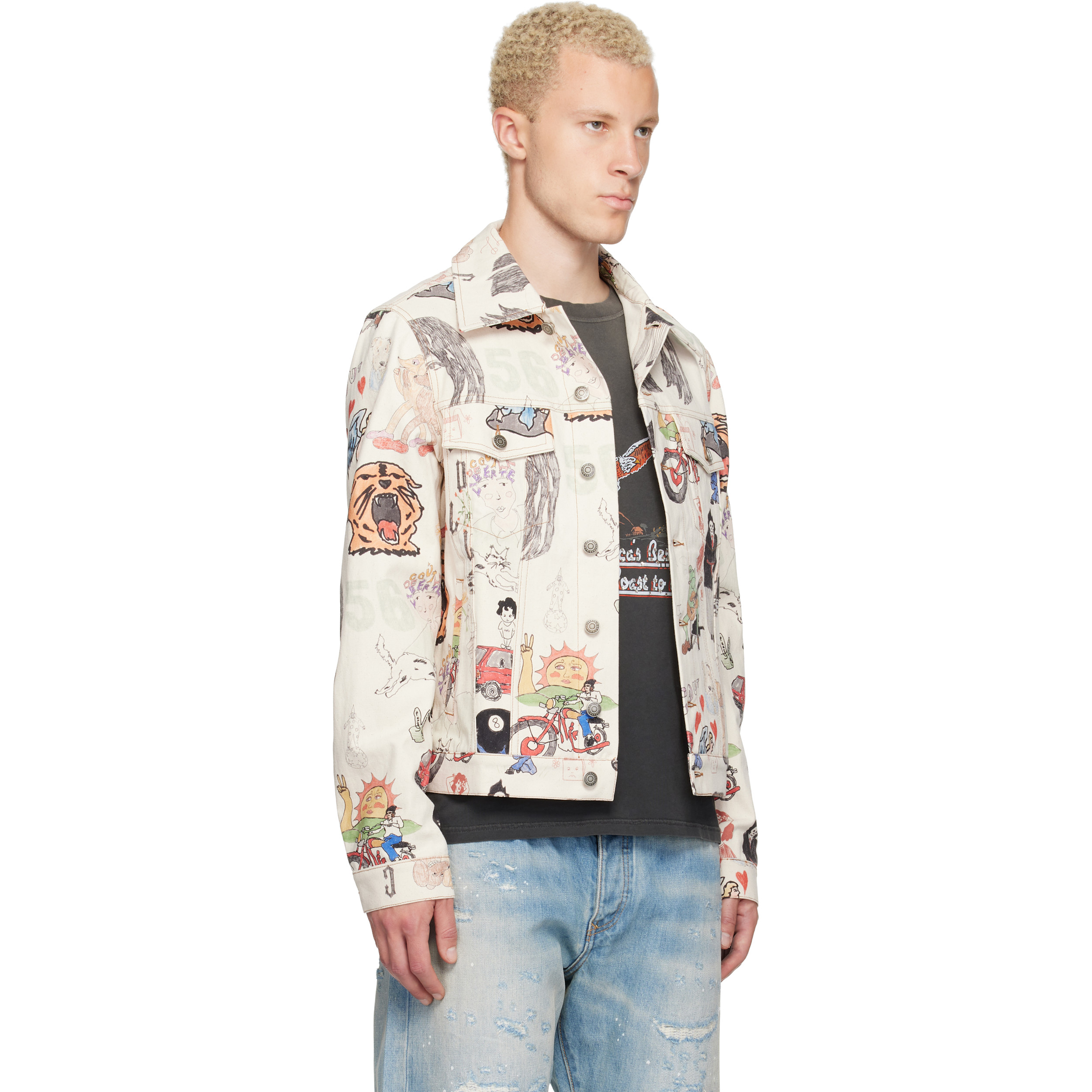 Off-White Johnny California Cool Japan Canvas Trucker Jacket