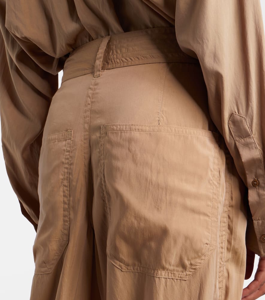 Inaya layered wide-leg pants