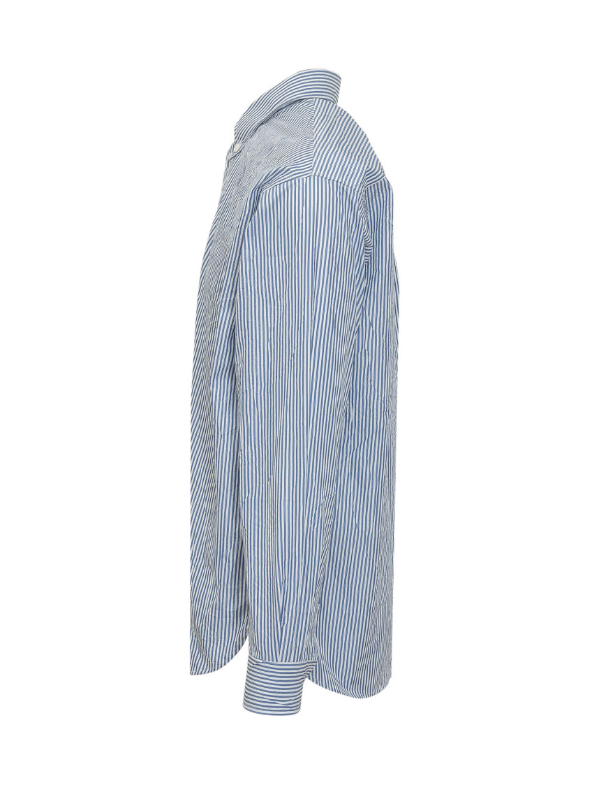 Light Blue Relaxed Stripes Shirt