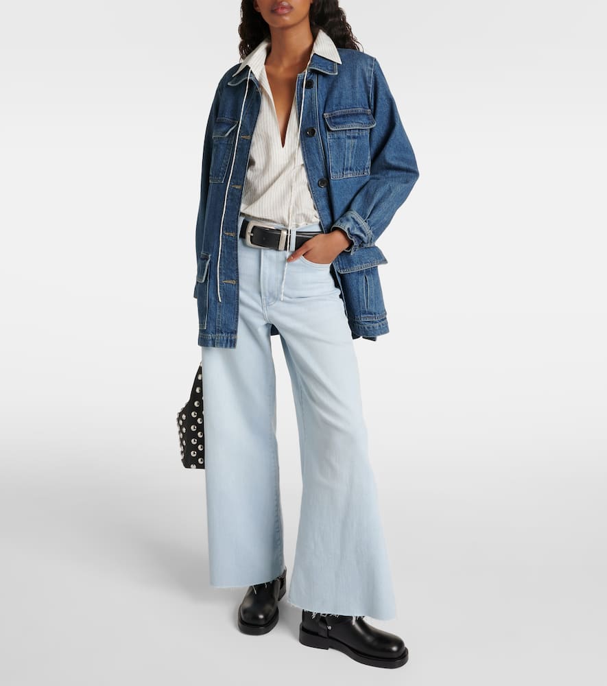 Le Palazzo cropped wide-leg jeans