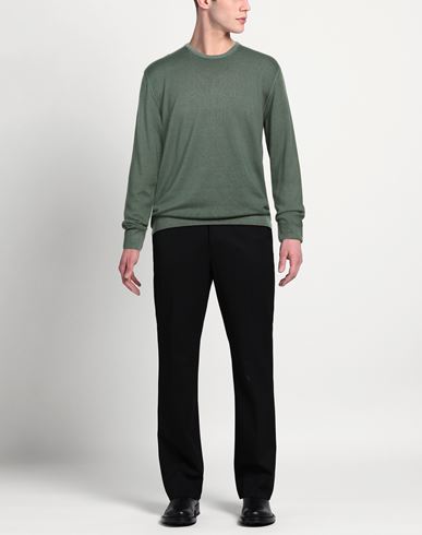 Man Sweater Sage green Size 44 Virgin Wool