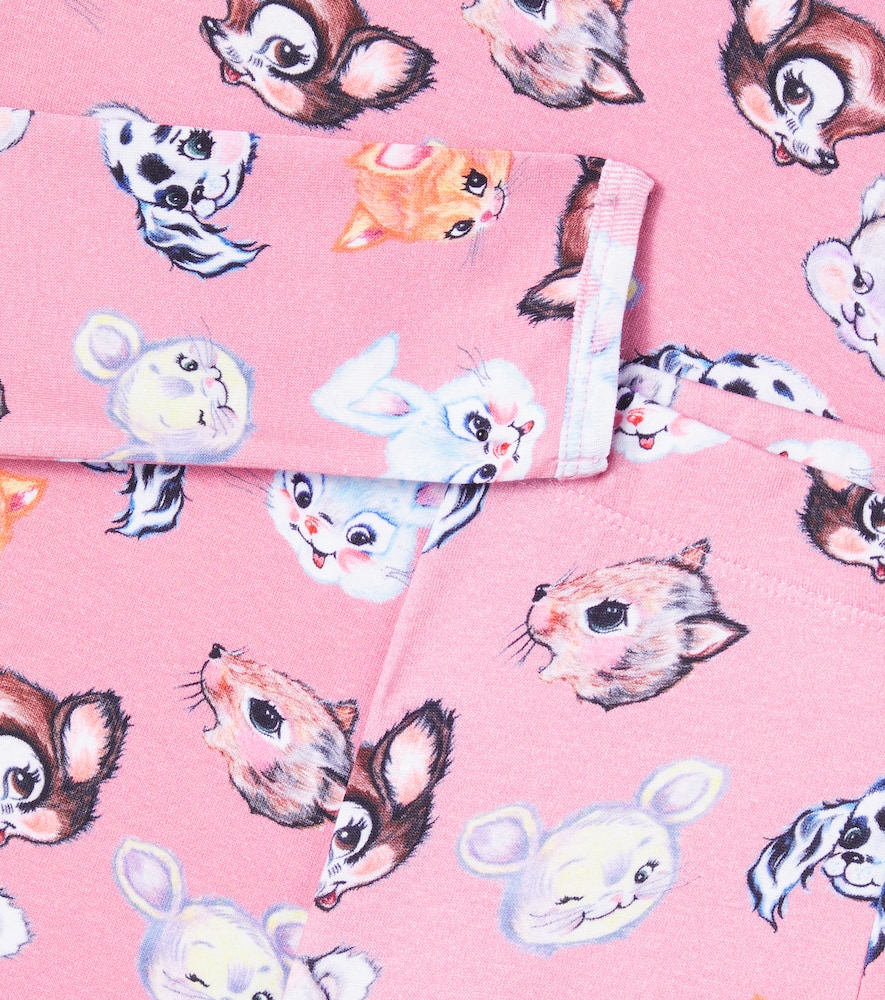 Lue printed cotton-blend pajamas