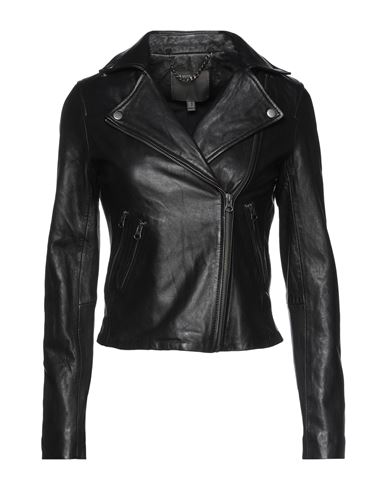 Muubaa Woman Jacket Black Size 10 Lambskin