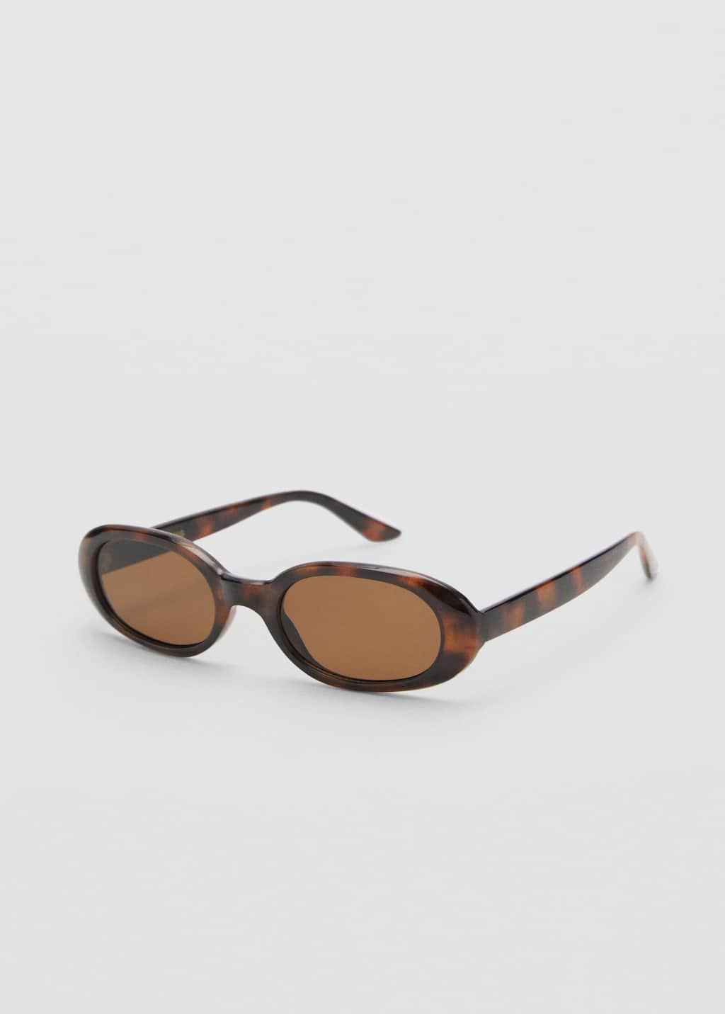 Oval frame sunglasses chocolate - Woman - One size - 
