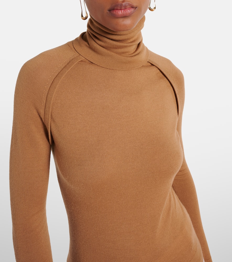 Wool turtleneck sweater