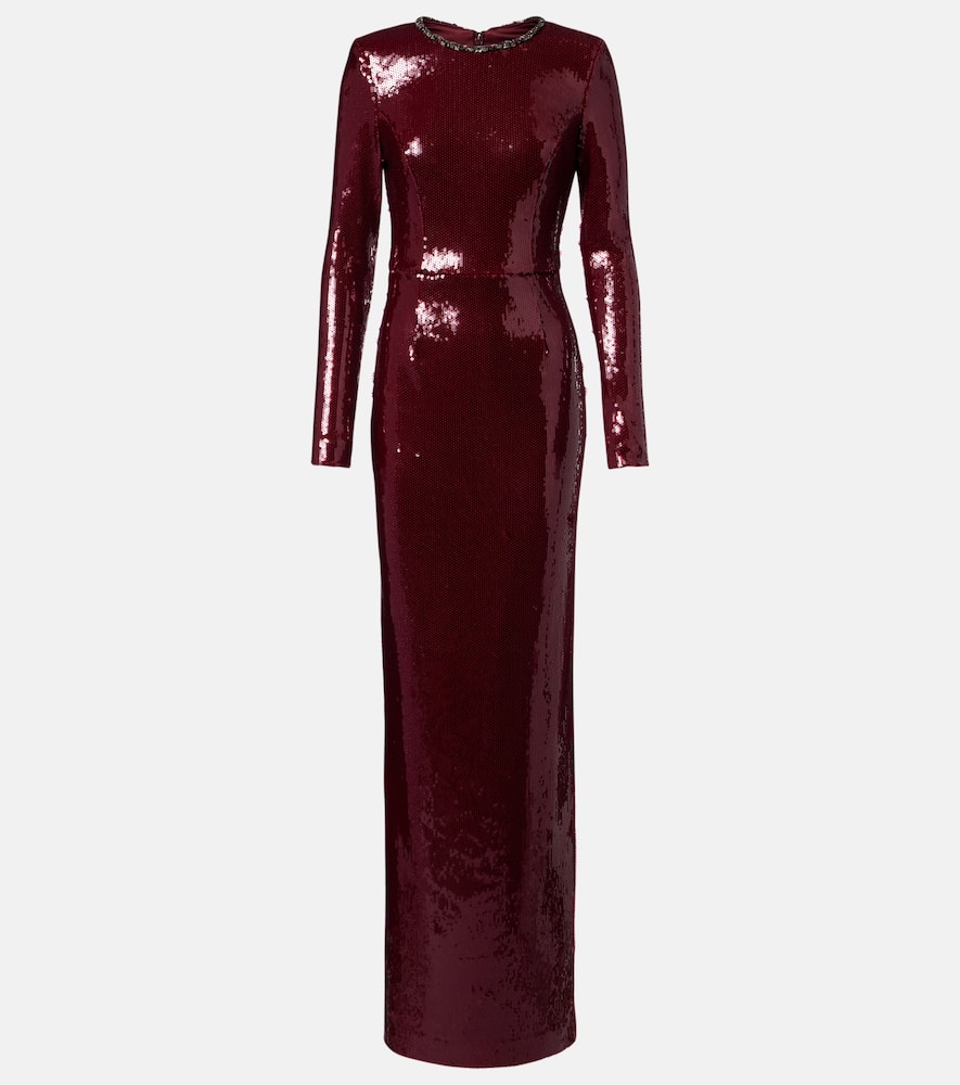 Nero sequined gown