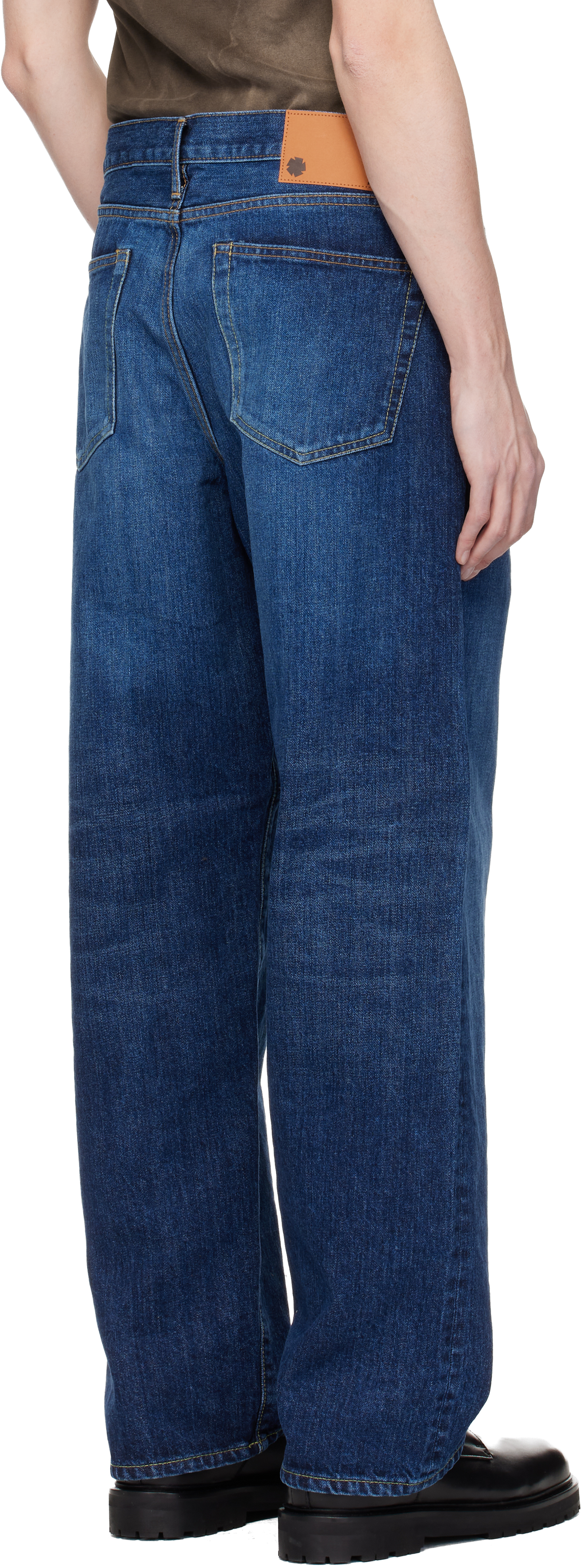 Navy Baggy Denim Jeans