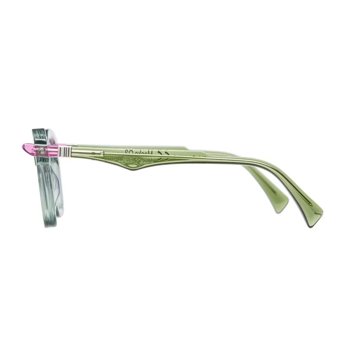 Maske Q3 MG Verde Celluloid Occhiali Vista - Unisex