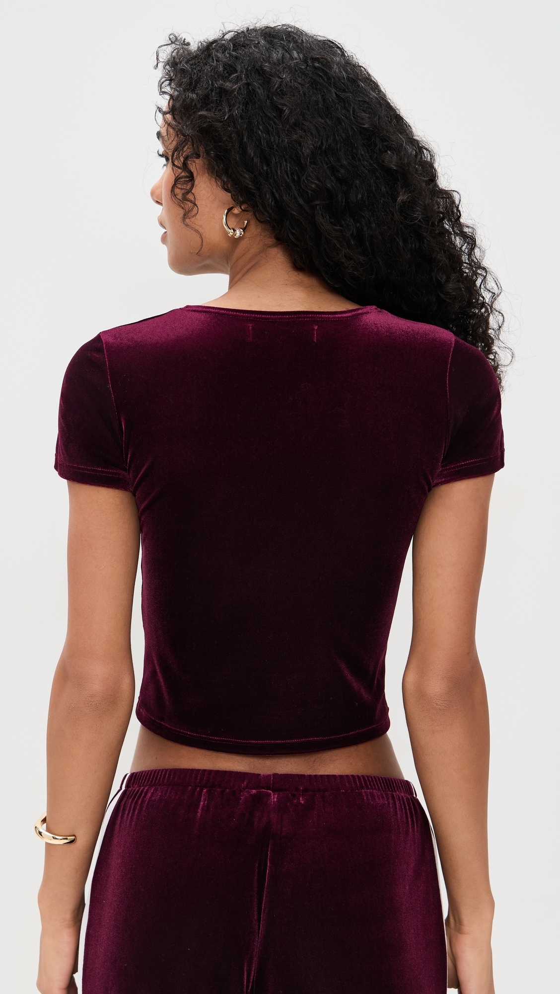 Eloise Velvet Tee Navy