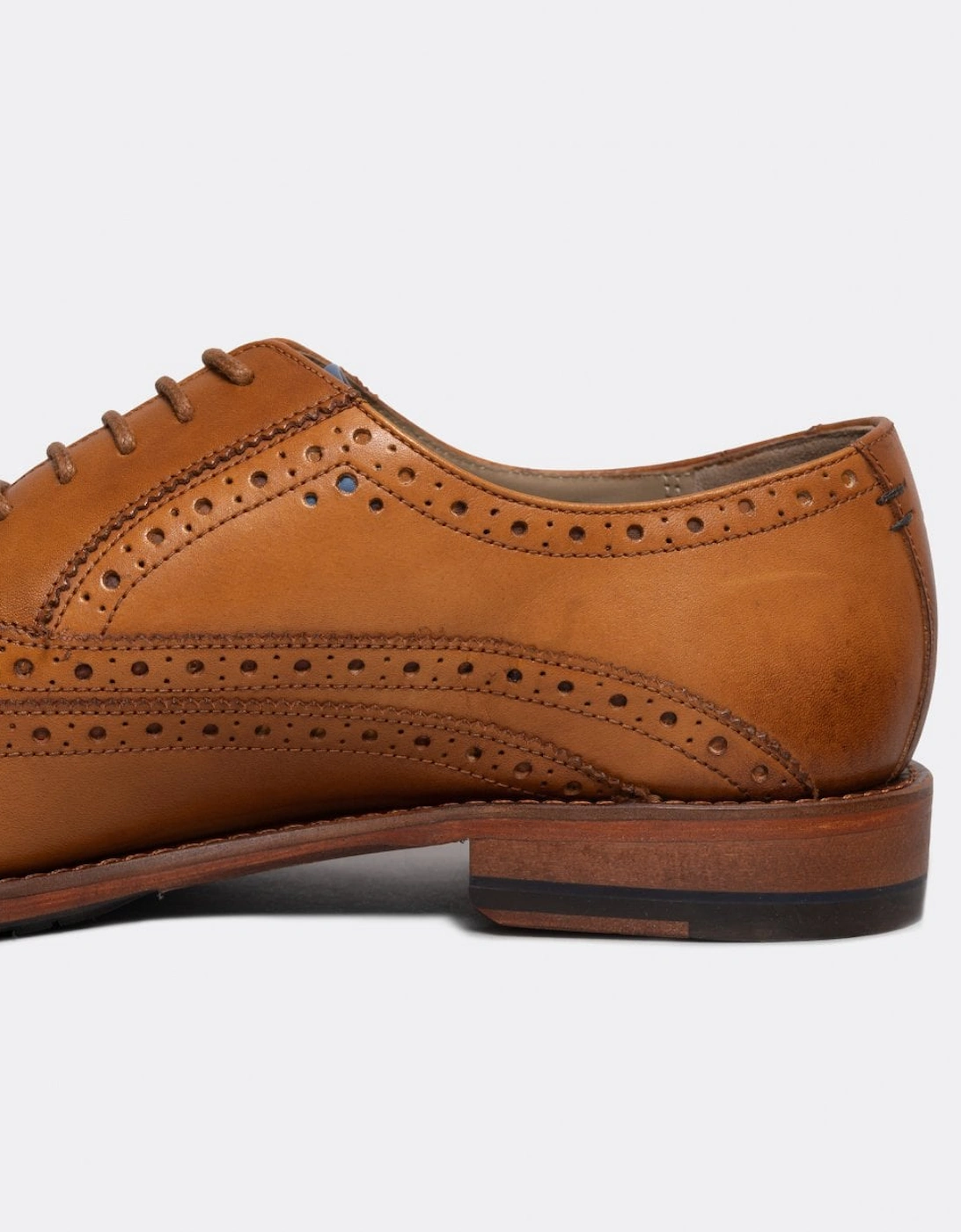 Men's Oliver Sweeney Ledwell Mens Wing Tip Oxford Brogues - Tan - Size: 10