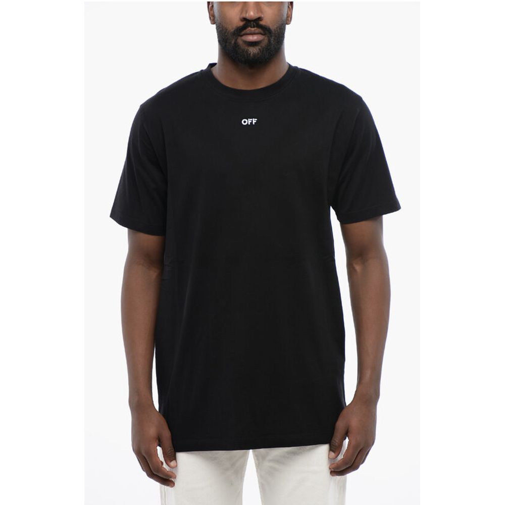 Logo-Embroidered Cotton T-Shirt — Black