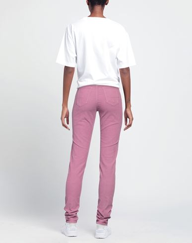 P_jean Woman Pants Mauve Size 25 Cotton, Elastane