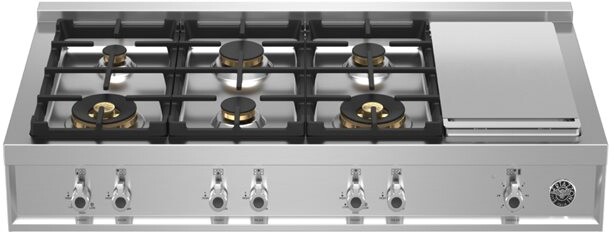 Bertazzoni Professional 48" Liquid Propane Rangetop PROF486GRTBXTLP