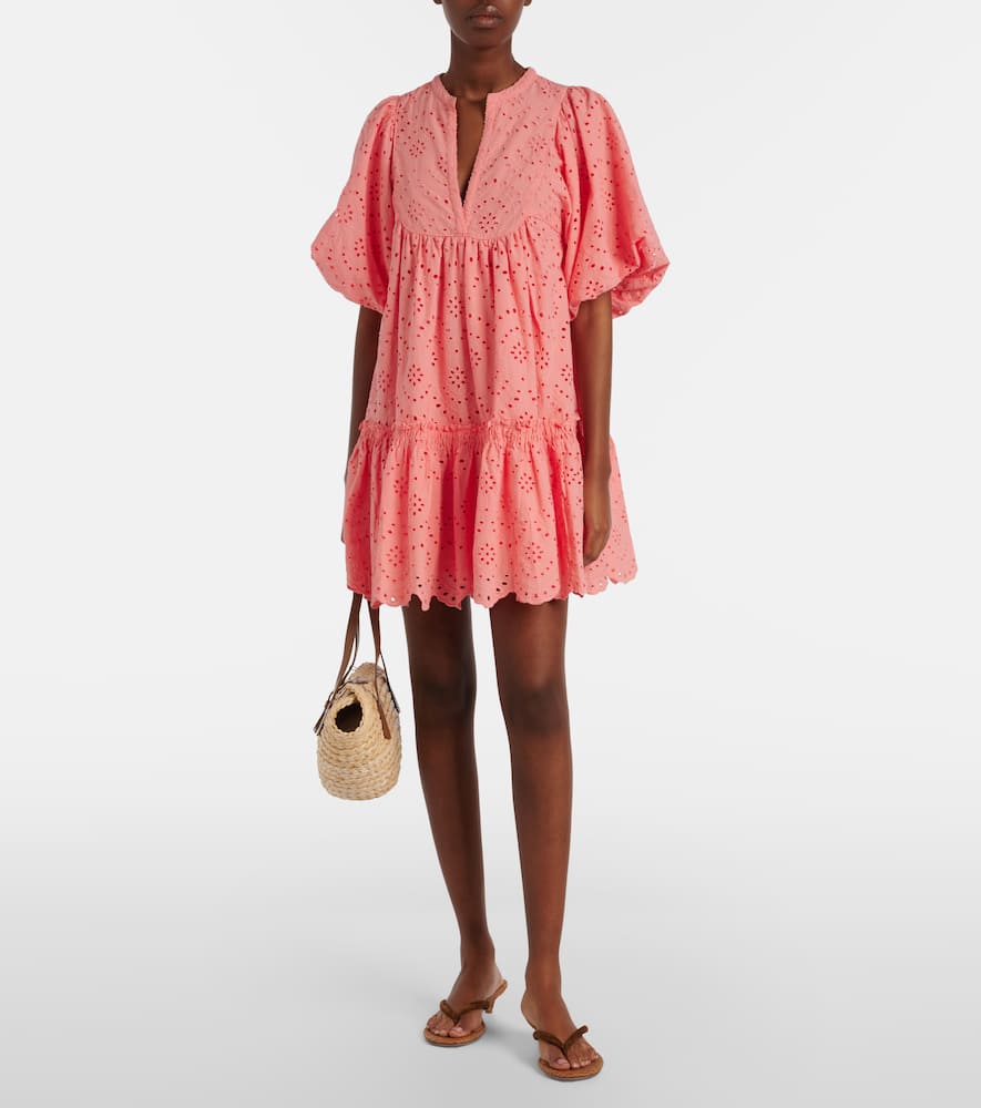 Cruz broderie anglaise cotton minidress