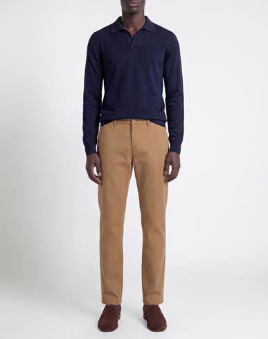 Man Pants Light brown Size 32 Cotton, Elastane