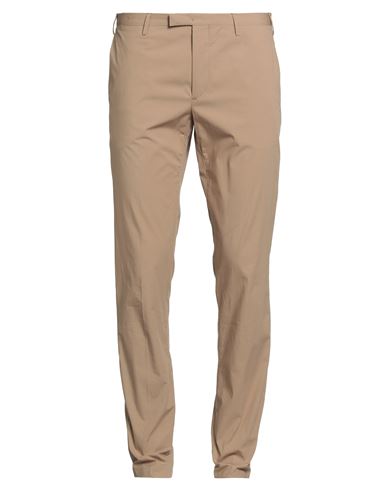 Pt Torino Man Pants Camel Size 30 Cotton, Elastane