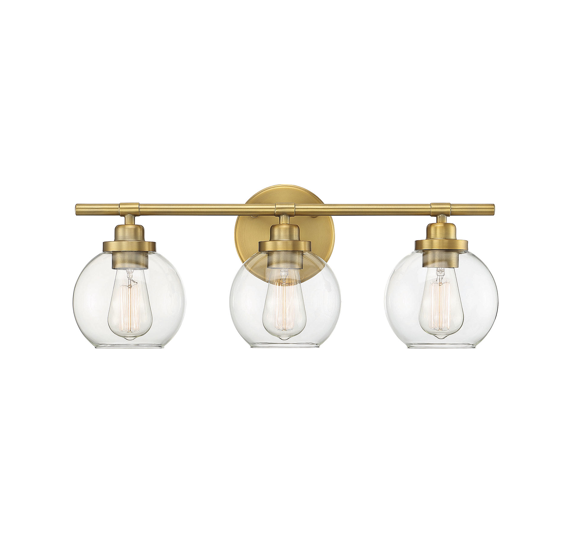 Savoy House Carson 3-Light Bathroom Vanity Light in Warm Bras