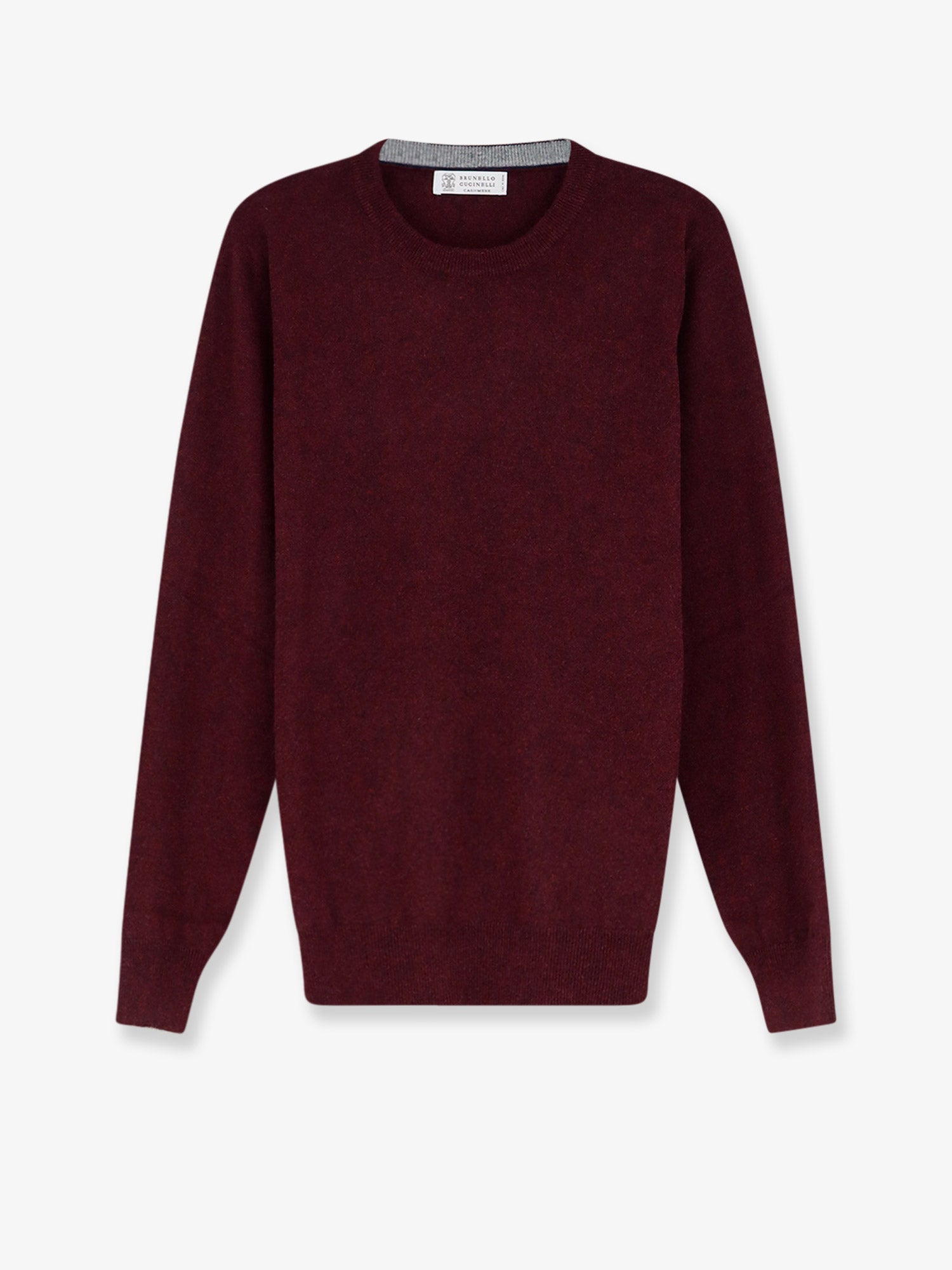 Crewneck Cashmere Sweater — Red