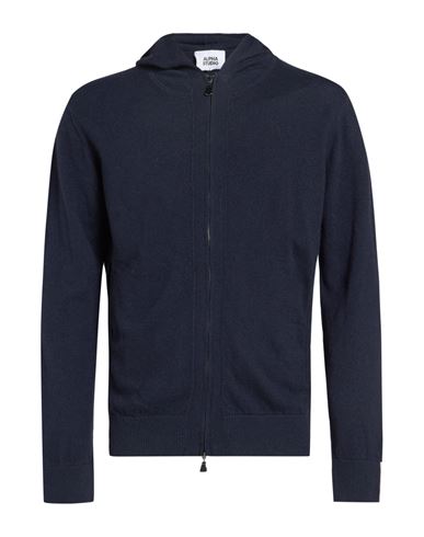 Man Cardigan Midnight blue Size 38 Wool