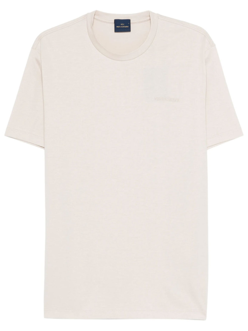 Beige Crew Neck T-Shirts