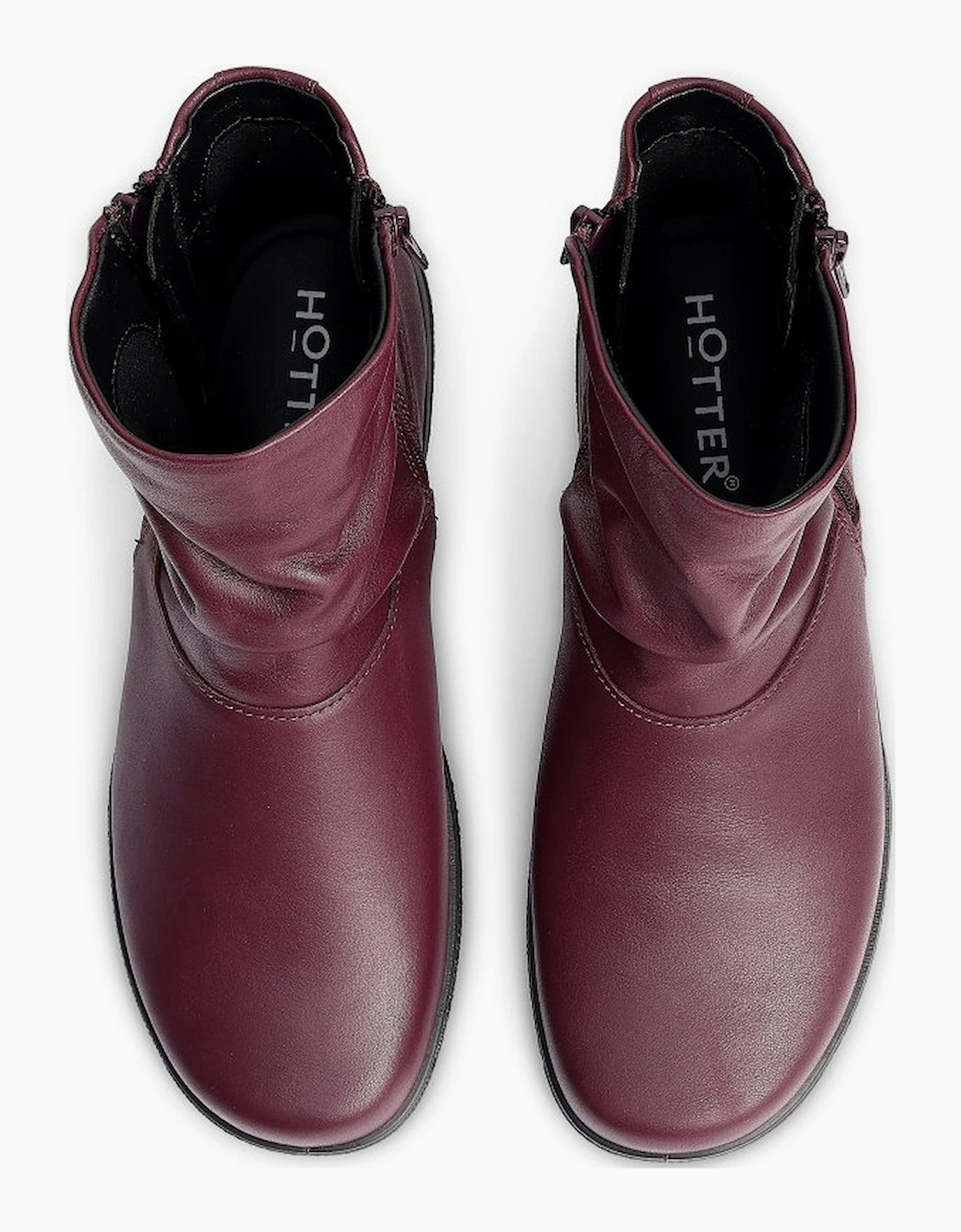Hotter Women's Whisper Womens Wide Fit Ankle Boots - Red