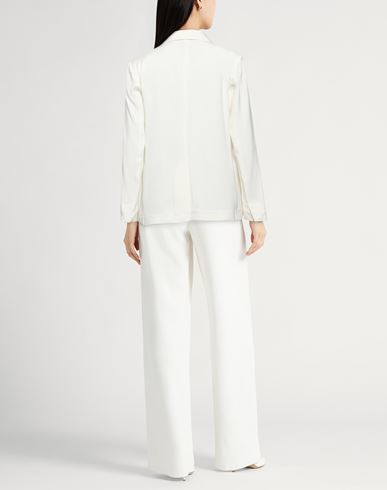 Woman Blazer Off white Size 2 Viscose, Wool