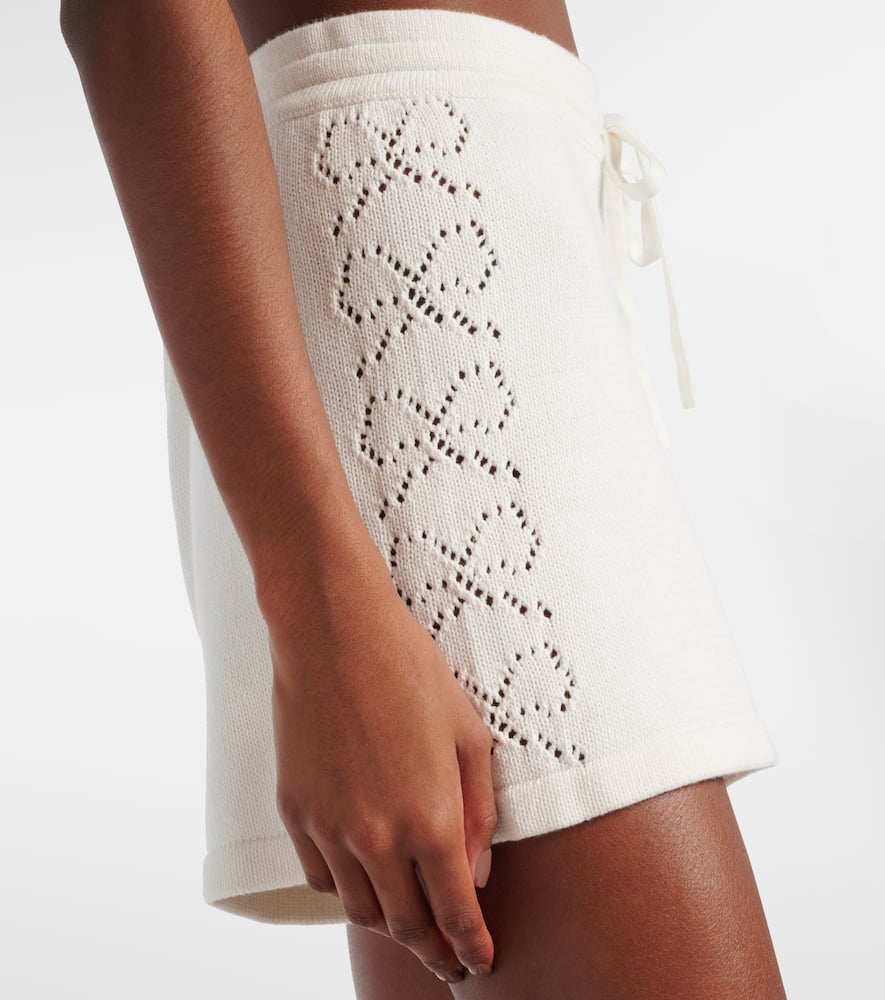 The Upside Lavalliere Rosie knitted cotton shorts